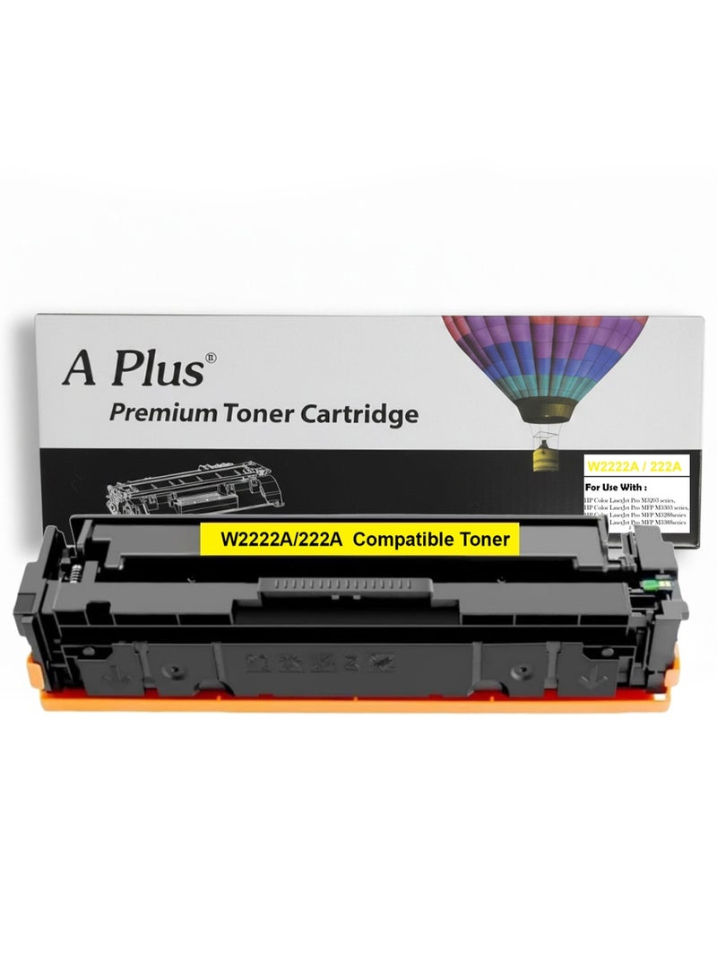 APlus 222A W2222A Yellow Compatible Toner Cartridge for HP Color LaserJet Pro M3203, M3303, M3288, M3388 Series - Image 1